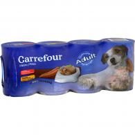 Pâtée pour chiens Adult bœuf/poulet Carrefour