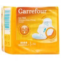 Serviettes hygiéniques normal+ Carrefour