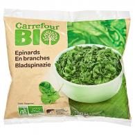 Epinards bio en branches Carrefour Bio