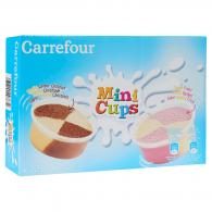 Glaces chocolat vanille fraise Carrefour