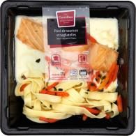 Plat cuisiné pavé de saumon tagliatelles Carrefour