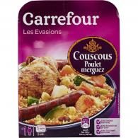 Plat cuisiné couscous poulet merguez Carrefour