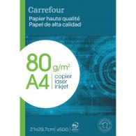 Papier d’impression ramette de 500 feuilles 80grs 21X29,7cm