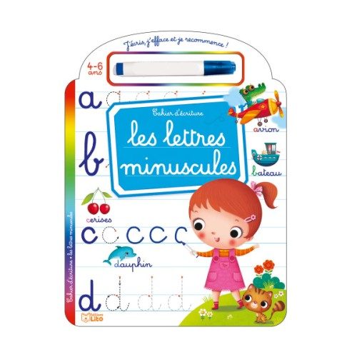 Livre effaçable J’écris lettres minuscules