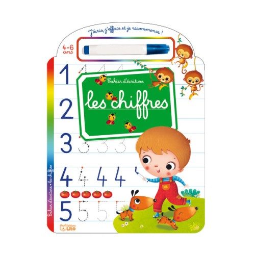 Livre effaçable J’écris les chiffres