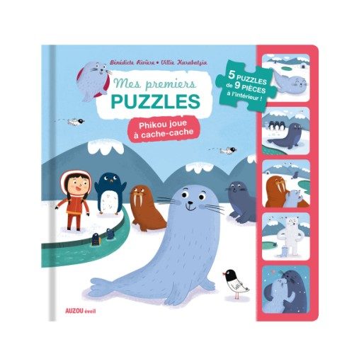 Livre puzzle Phikou joue à cache-cache