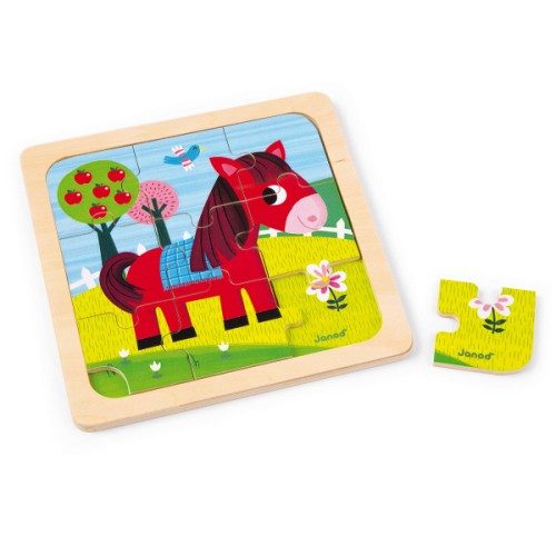 Puzzle cheval tornado 9 pièces