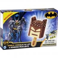 Glaces vanille, chocolat & bonbons Batman