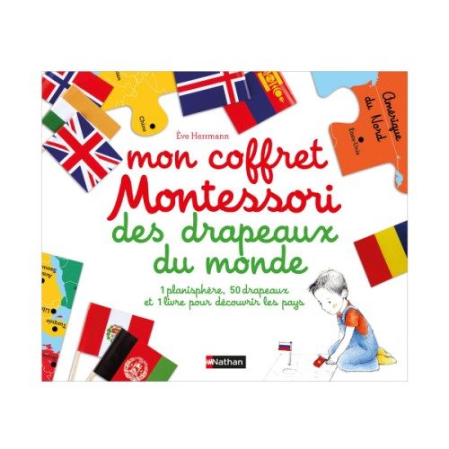 Mon coffret Montessori des drapeaux du monde