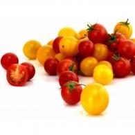 Tomates cerises rouges, oranges