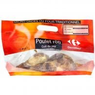 1/2 poulet cuit certifié Carrefour