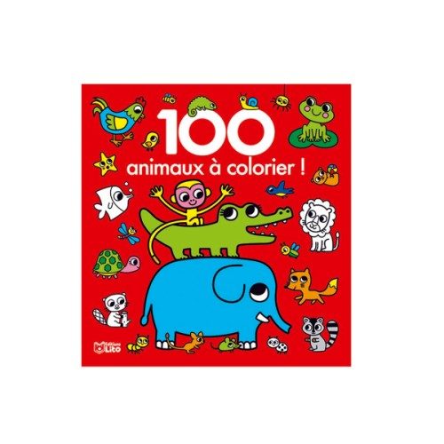 Livre 100 animaux à colorier