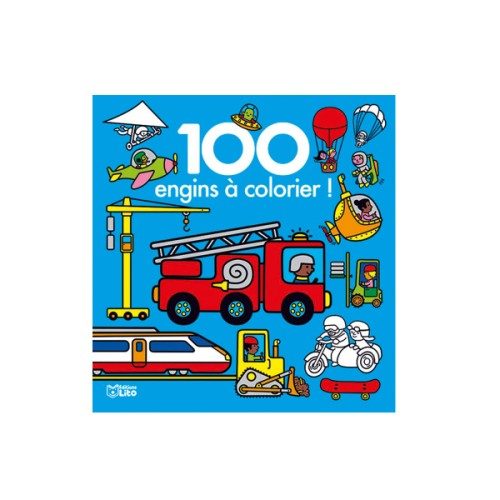 Livre 100 véhicules à colorier
