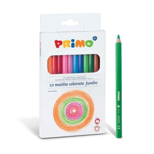 Boîte de 12 crayons de couleurs jumbo