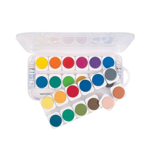 Palette de peinture 24 couleurs aquarellables