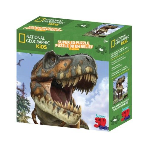 Puzzle 3D relief dinosaure 48 pièces