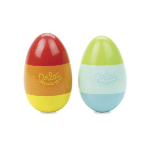 Oeufs en bois maracas