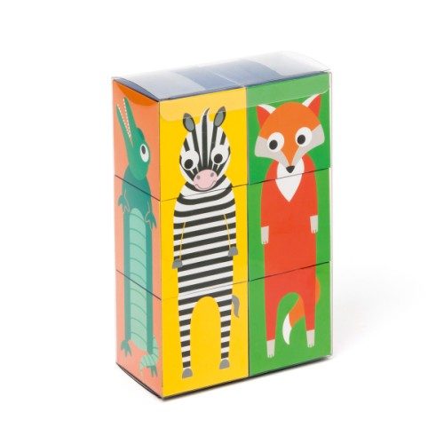 6 Cubes animaux
