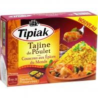 Plat cuisiné Tajine de poulet couscous Tipiak