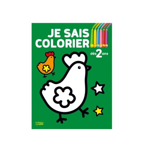 Livre Je sais colorier Poule