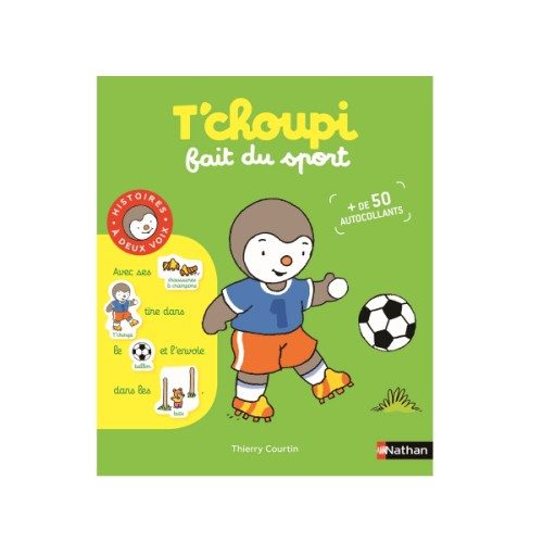 Livre T’choupi fait du sport