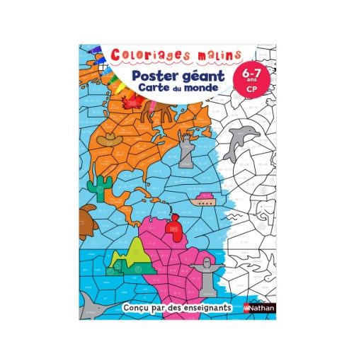 Poster géant La carte du monde CP