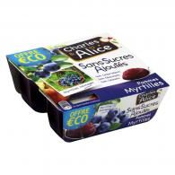 Compotes pommes myrtilles s/sucres ajoutés Charles & Alice