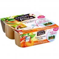 Compotes pomme abricots Bergeron Charles & Alice