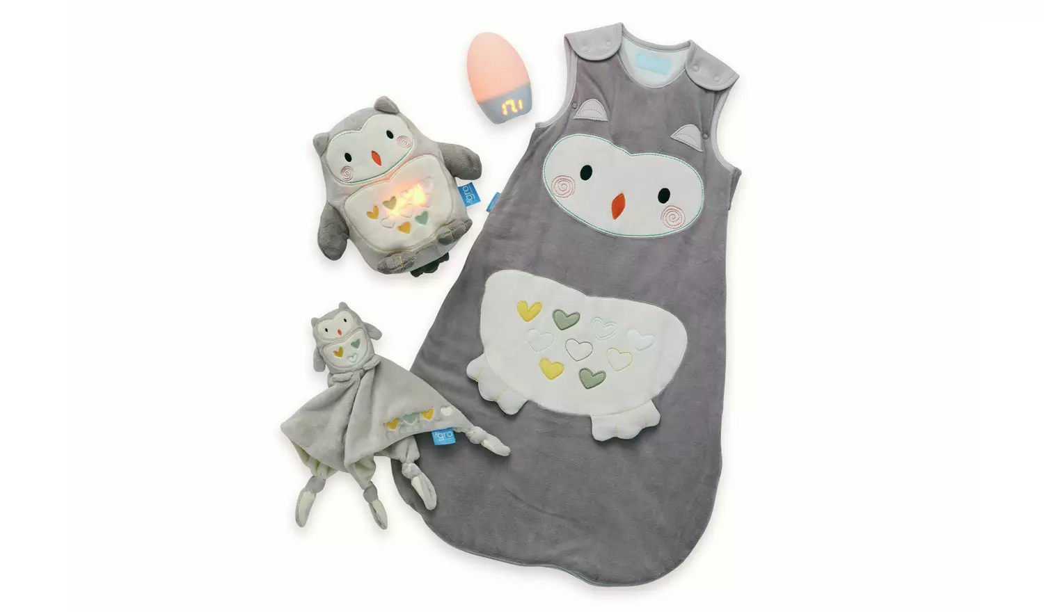 Gro Ollie the Owl Sleep Set, Including Gro Egg 2