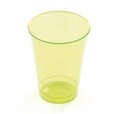 Gobelet plastique MOZAIK vert anis par 10