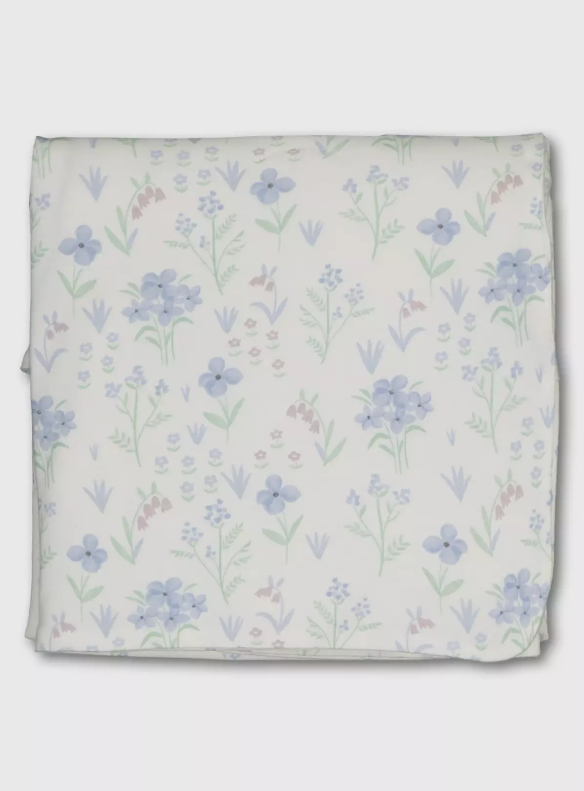 White Floral Print Shawl – One Size