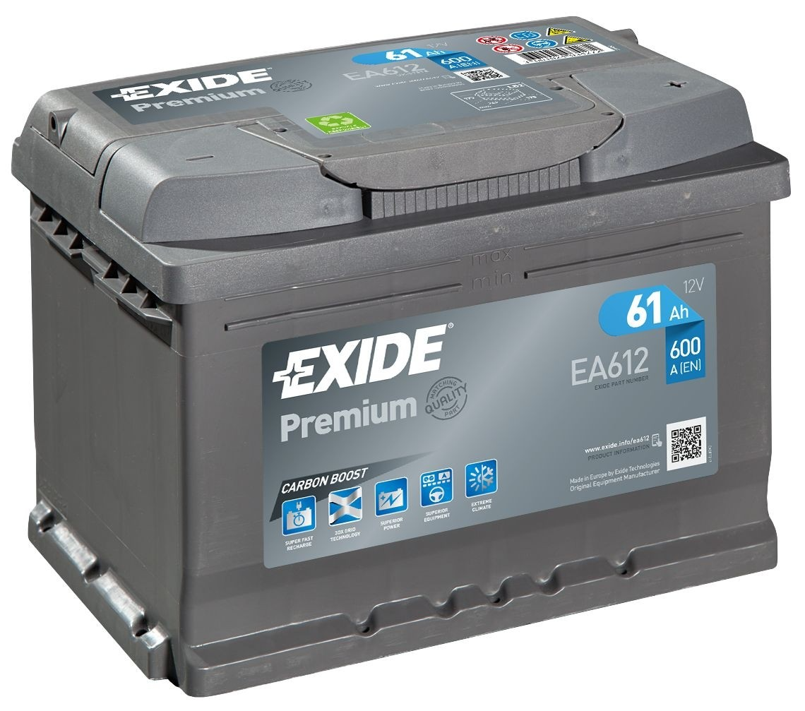 Batterie Exide Premium 61 Ah – EA 612