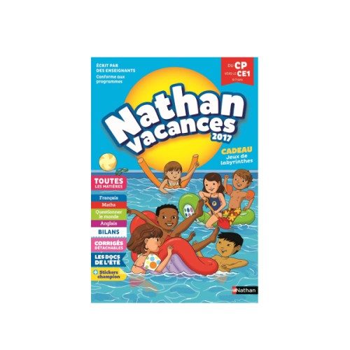 Cahier de vacances Nathan vacances Du CP vers le CE1