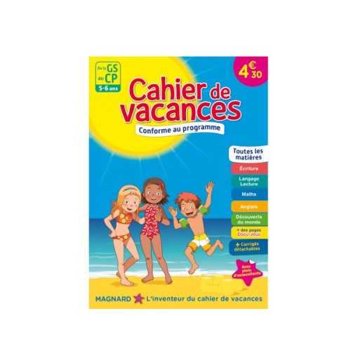 Cahier de vacances De la grande section au CP