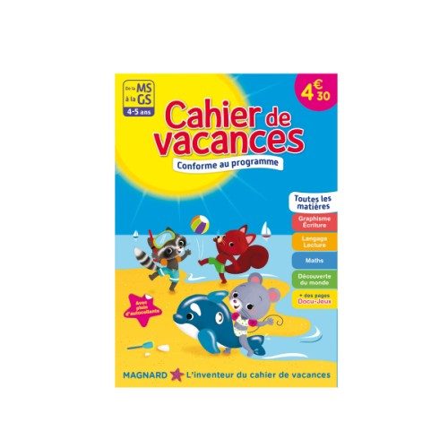 Cahier de vacances J’entre en grande section