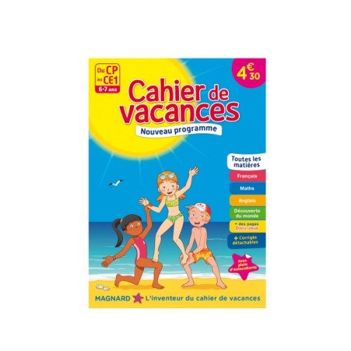 Cahier de vacances Du CP au CE1
