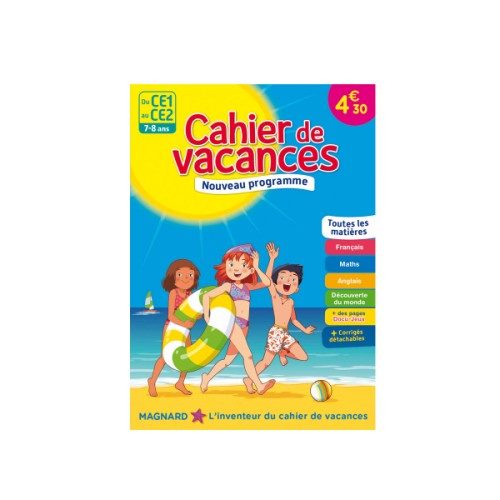 Cahier de vacances Du CE1 au CE2