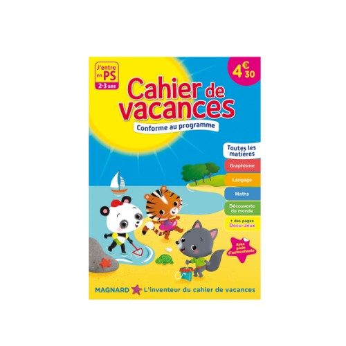 Cahier de vacances J’entre en petite section