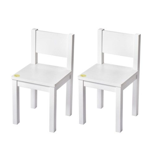 2 chaises blanches