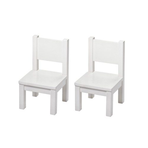 2 chaises blanches tout-petits