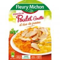 Plats cuisinés poulet grillé/duo purées Fleury Michon