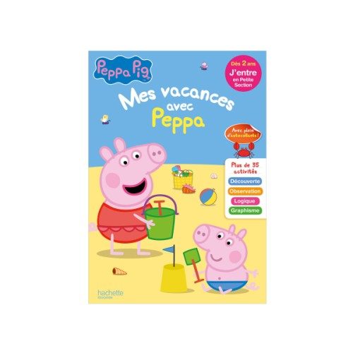 Cahier de vacances Mes vacances avec Peppa pig J’entre en PS
