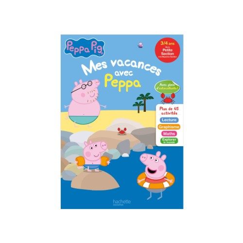 Cahier de vacances Mes vacances avec Peppa pig J’entre en moyenne section