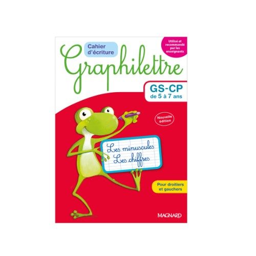 Livre Graphilettre de GS à CP Les minuscules et les chiffres