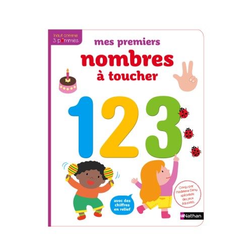 Livre Mes premiers nombres à toucher Haut comme 3 pommes