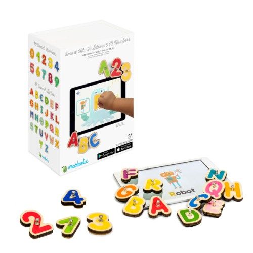 Lettres et chiffres en bois interactifs Smart Kit