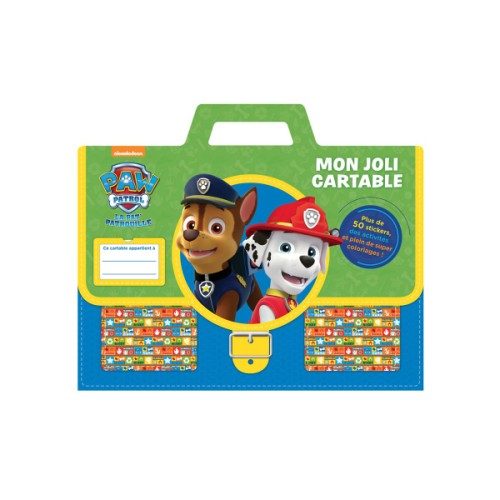 Livre Mon joli cartable Pat Patrouille