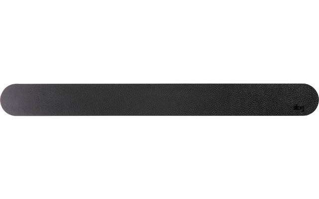 Silwy barre magnétique en métal avec revêtement en cuir 50 cm noir