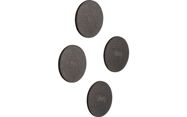 Silwy Pads magnétiques 5 cm set de 4 pièces noir