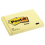 Blocs de notes repositionnables Post-it 76 (H) x 102 (l) mm Jaune – 12 / Paquet